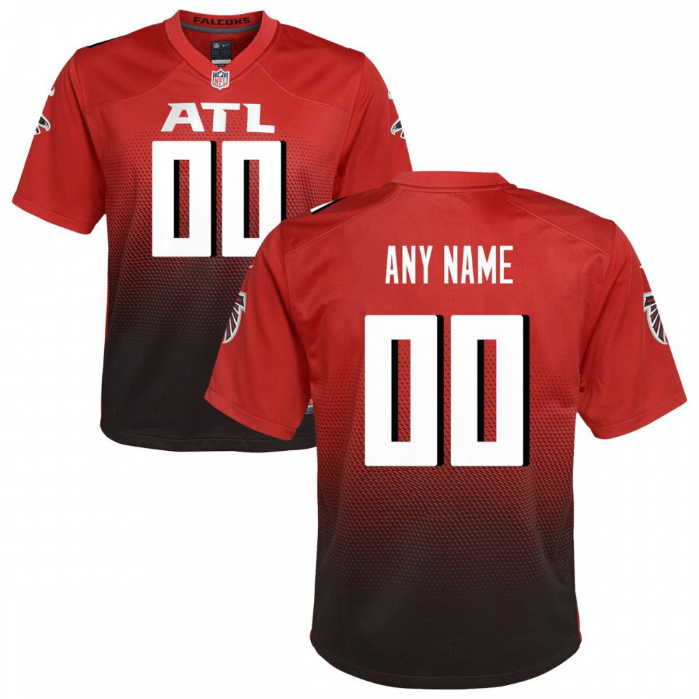 Atlanta Falcons Nike Youth Alternate Custom Game Jersey - Red-GridironStore